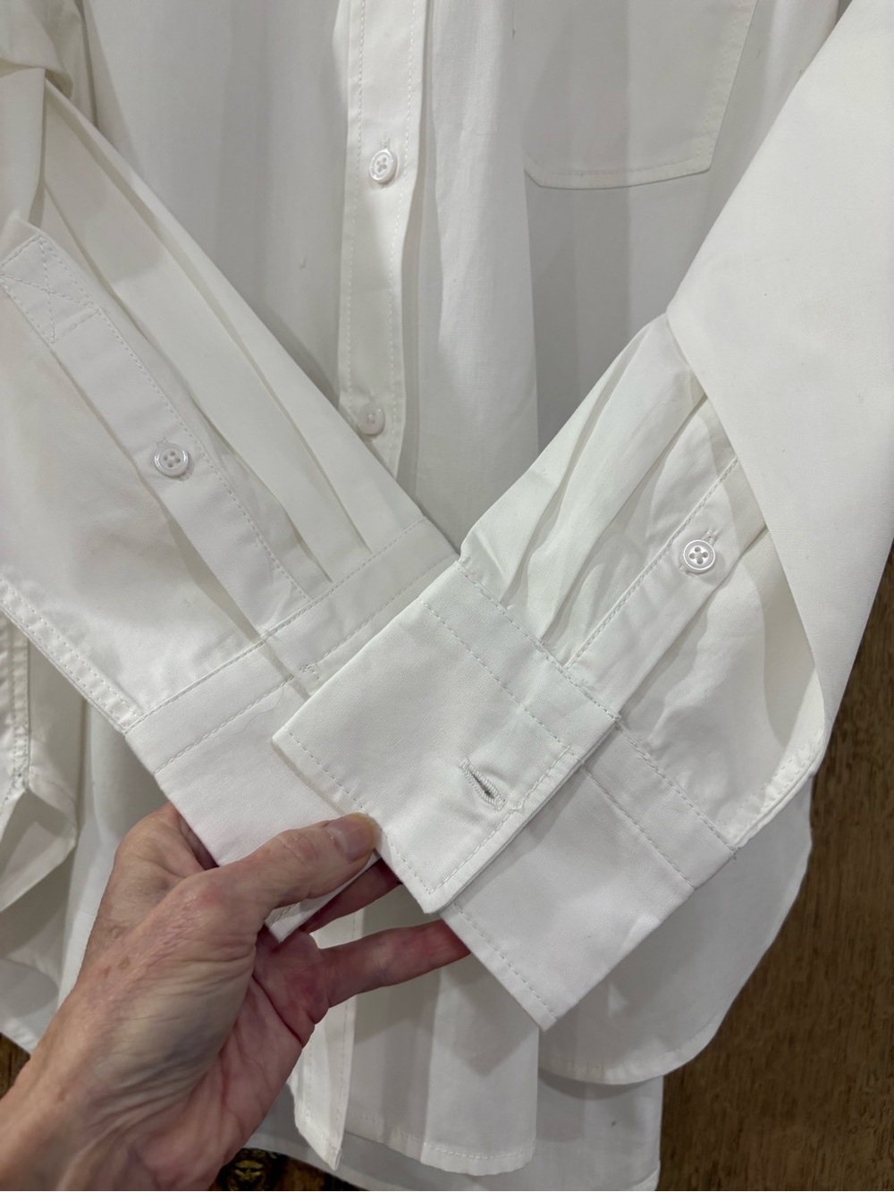 J.Crew White Étienne oversized button-up shirt in lightweight oxford S NWT - Picture 8 of 8